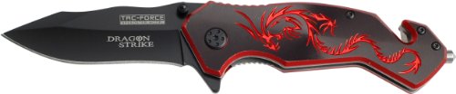 Tac Force Tf-759Br Tactical Assisted Opening Folding Knife, 4.5-Inch Closed