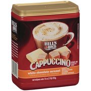 Hills Bros. White Chocolate Caramel Cappuccino Drink Mix, 16 oz(Pack of 4)