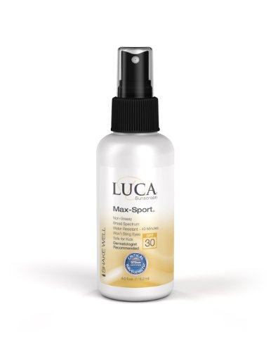 Luca Max-Sport SPF 30 Sunscreen Critical Wavelength 372 4.0oz/118.2ml