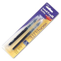 Uni-Ball Vision Elite Bold Point Blue-Black Ink Pen Refills, 12 Pack (61234PP)