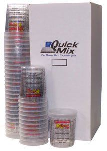 Custom Shop 980-BX Graduated Paint Mixing Buckets 2-1/2 Quart MIX CUPS - BOX OF 100