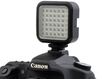 Chromo Inc Rechargeable Ultra-Bright 36 LED Camera / Video Light Flash with Shoe and Tripod Adapter for Canon Sony Nikon and Other DSLR Cameras