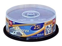 Memorex Professional DVD-R 4.7GB 4x 25 Pack Cakebox