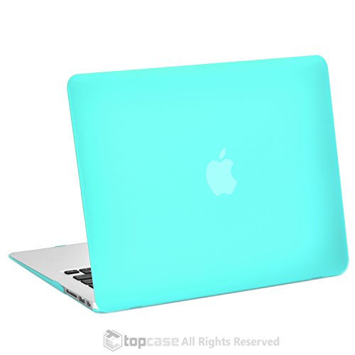 TopCase Rubberized Hard Case Cover for Macbook Air 13 (A1369 and A1466) with TopCase Mouse Pad (HOT BLUE)