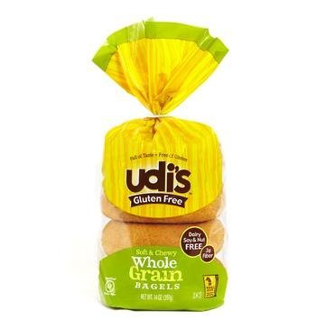Udi's Gluten Free Whole Grain Bagel 14oz (1pack) 4bagels