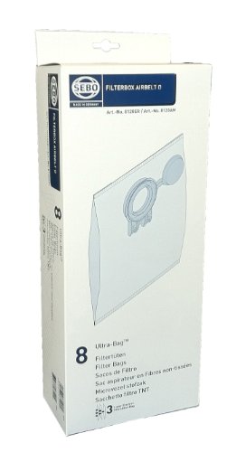 SEBO 8120AM Ultra Filter Bag Box for D Series Vacuum, 8-Pack