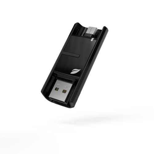 Leef Bridge USB 2.0 32GB Dual USB Flash Drive (Black) for Android Phones and Tablets, Mac, and Windows PC