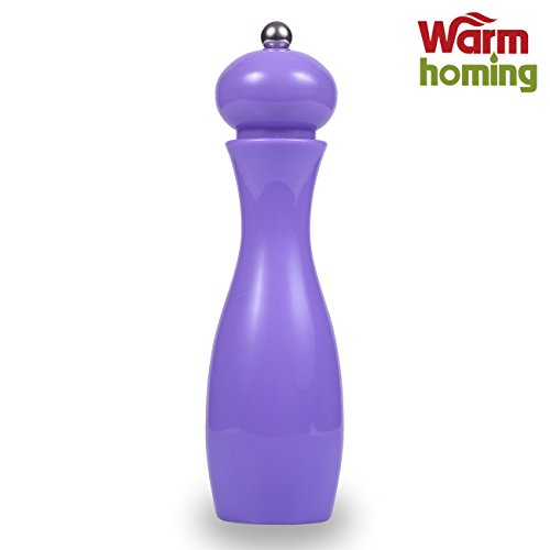 Salt and Pepper Grinder - Warmhoming Piano Finish Pepper and Salt Mill (Purple)