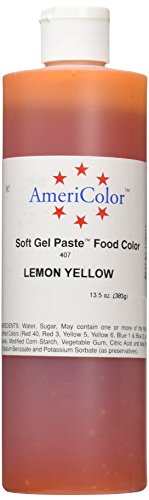 Americolor Soft Gel Paste Food Color, 13.5-Ounce, Lemon Yellow