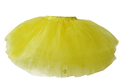 PerfectDay Women's Mini Tutu Ballet Multi-layer Ruffle Frilly Petticoat Skirt