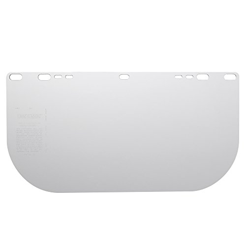 Jackson Safety F10 PETG Face Shield (29104), 8 x 15.5 Clear, Disposable Face Protection, 100 Shields / Case