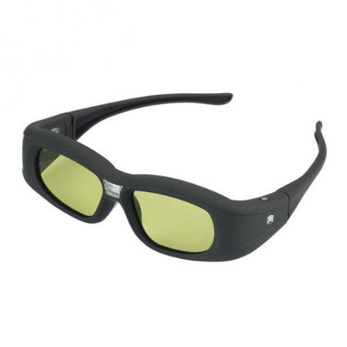 SainSonic Galilei Series Glasses for 3D DLP-Link Ready Optoma 3D-XL/HD300X/HD131X/Acer 5680/H5360BD/LG PA70G/Viewsonic USB Black