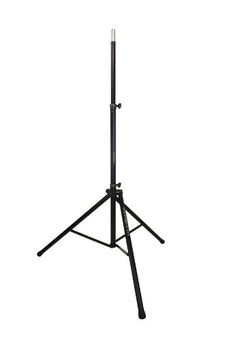 Ultimate Support TS-88B Original Series Aluminum Tripod Speaker Stand with Integrated Speaker Adapter and Extra Tall Height