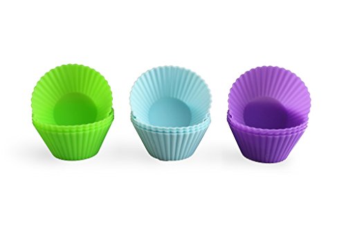 Houron Reusable Silicone Baking Cups Muffin Cupcake Liners DIY Molds