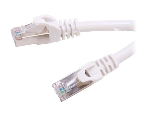 Rosewill 1-Feet Cat 6A White Screened Shielded Twist Pairing Enhanced 550MHz Network Ethernet Cables (RCNC-12041)