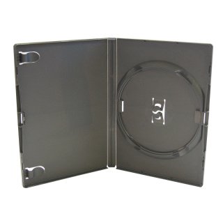 AMARAY DVD Cases black for 1 Disc 14mm spine, 10 pack