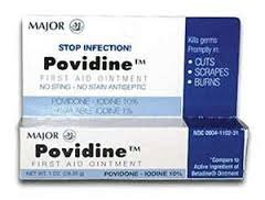Major Pharmaceuticals Povidine Iodine Usp First Aid Ointment for Cuts, Scrapes and Burns, 3 Count