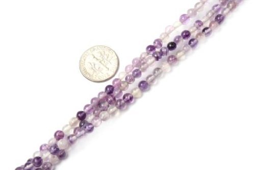 6mm Round Natural Fluorite Beads Strand 15 Jewelry Making Beads