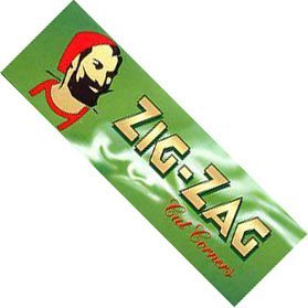 5 Packets Zig Zag Green (Cut Corners) Cigarette - Tobacco Rolling papers