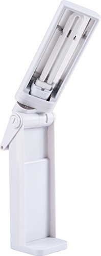 Purelite Swivel-Head Portable Craft Lamp, Plastic, White