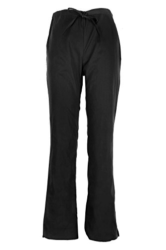 MediFit Women's Basic Solid Color Drawstring Scrub Pants with Pocket