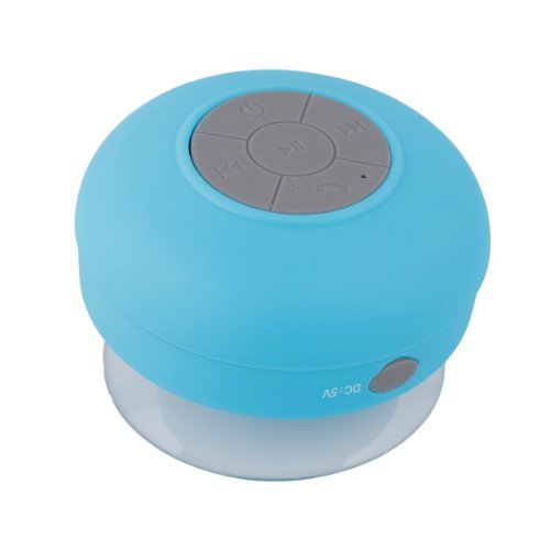 Innogear Shower Tunes Waterproof Bluetooth Wireless Bathroom Speaker Portable Handsfree Speakerphone With Suction Cup (Blue)