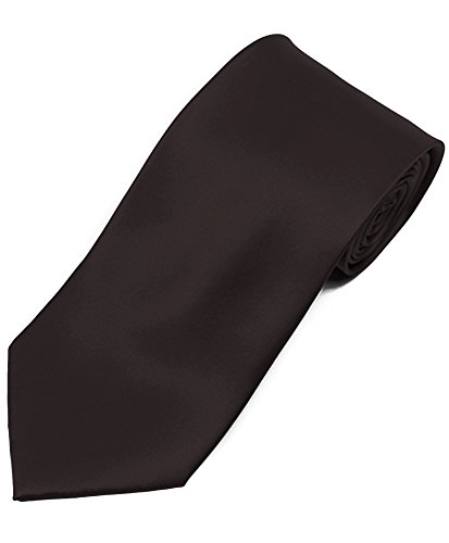 BG Solid Color 100% Silk Tie, Black