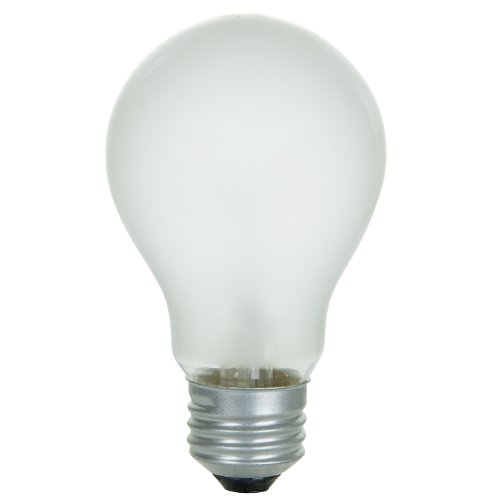 Sunlite 60A/FR/3/LL/2PK Incandescent 60-watt, Medium Based, A19 Household Long Life Bulb, Frost, 2-Pack