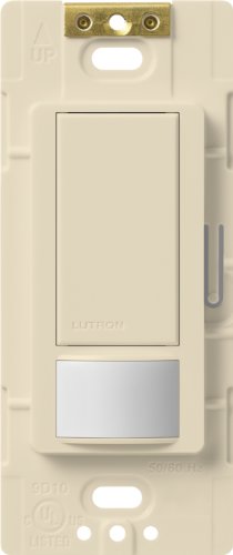Lutron Maestro Motion Sensor switch, no neutral required, 250 Watts Single-Pole, MS-OPS2-ES, Eggshell