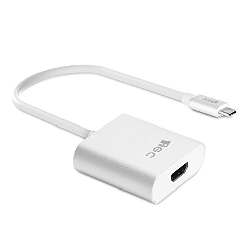 EC Technology USB 3.1 Type C (USB-C & Thunderbolt 3 Port Compatible) to HDMI Adapter Converter Support HD 4K for USB-C Device New MacBook 12 inch 2015, ChromeBook Pixel, Lumia 950/950XL