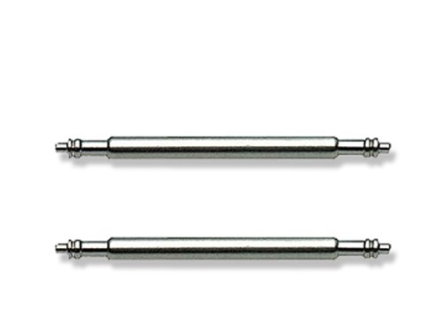 Two Stainless Steel Watchband Spring Bar Pins For Attaching Watch Band To Watches 20 mm