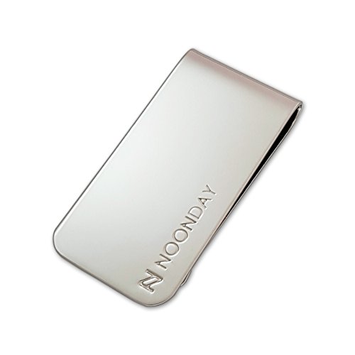Money Clip Credit Card Holder, NOONDAY Classic Silver Stainless Steel Slim Wallet - Eco Package