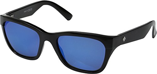 Spy Optic Unisex Baxter Black/Gray w/Blue Spectra Sunglasses