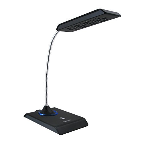 Daffodil LEC200 - USB Keyboard Light - Desk Lamp with 22 LED Bulbs - Dimmable Reading Table Light (Black)