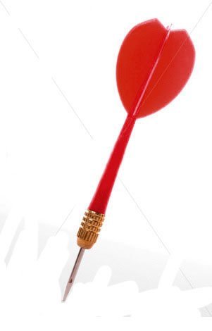 12 Red Plastic Carnival Balloon Darts