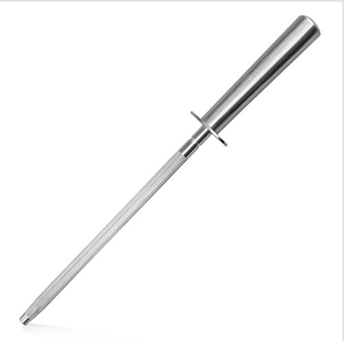 PROLOSO Sharpening High-carbon Steel Rod, Knife Sharpener 12.2 Honing Steel