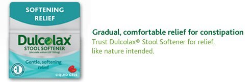 Dulcolax Stool Softener, 2x 100 Liquid Gels