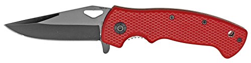 Tarrkenn KS1319RD-1 Spring Assist Folding Knife, Red, 4.5