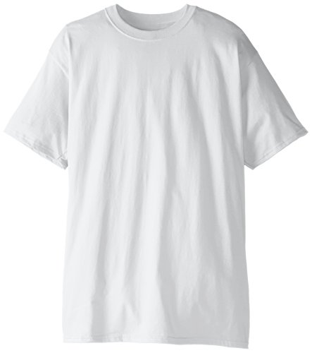 Hanes Men's Tall Short Sleeve Beefy-T, White, X-Large/Tall (Pack of 2)