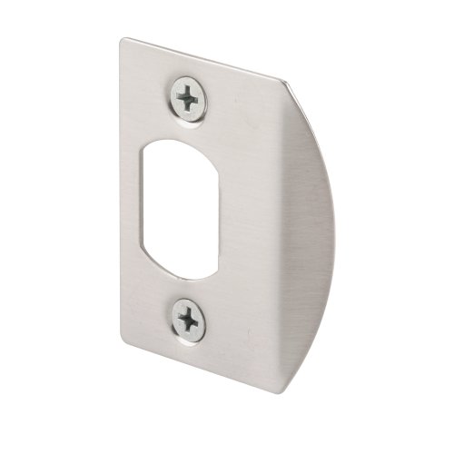 Prime-Line Products E 2456 Standard Latch Strike, 1-5/8 in., Steel, Satin Nickel Finish (Pack of 1)