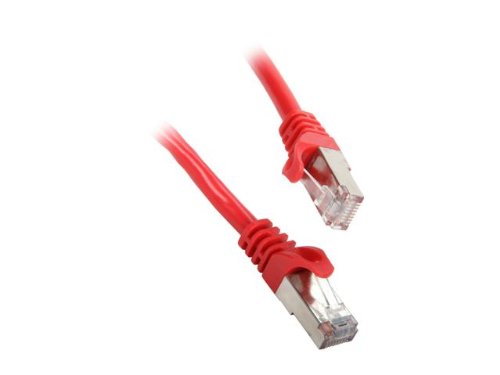 Rosewill RCNC-11015 50 ft. Cat 6A Red Shielded Twist Pair (STP) Enhanced 550MHz Networking Cable