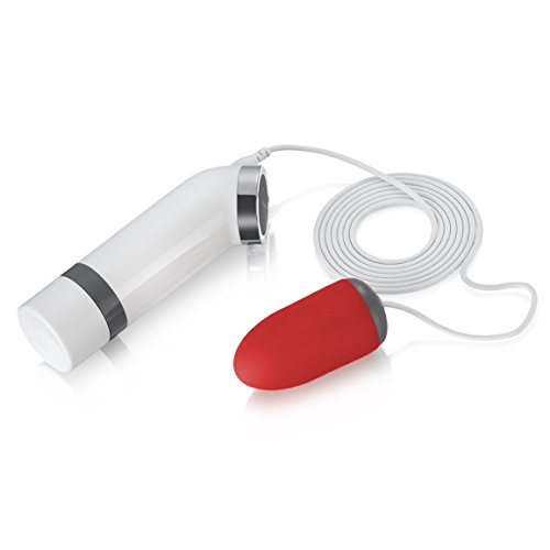 MOJOY Multi 8 Frequency Mini Bullet Wired Vibe Silicone Love Egg Vibrator (Red)