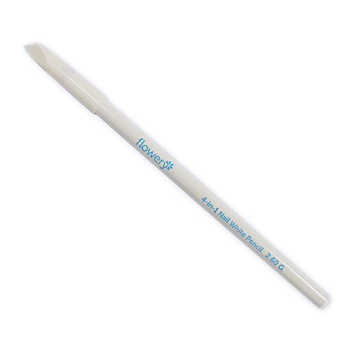 Flowery Nail White Pencil 1-Count