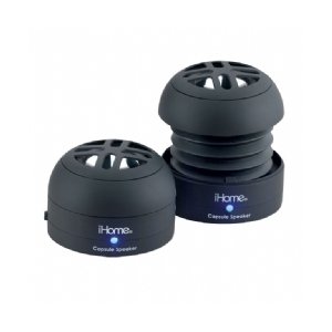 iHome iHM77 Rechargeable Mini Speakers for iPod (Black)