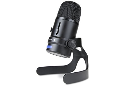 Rainier USB Professional Recording Microphone for Podcasts, Interviews, Blogging, Voiceovers, and More - Condenser Mic with Dual Recording Patterns and Zero-Latency Monitoring (CVL-2004)