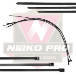 Neiko 7-Inch UV Protected Cable Ties - Pack of 100, Made in USA
