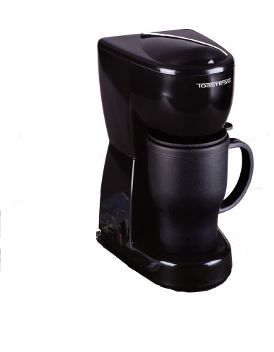 Toastess TFC-2T 450-Watt Personal-Size Coffeemaker with Thermal Travel Mug