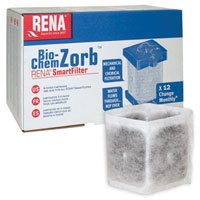 Rena 745C Bio-Chem Zorb Filtration Cartridge for SmartFilter Aquarium Filters (Pack of 12)