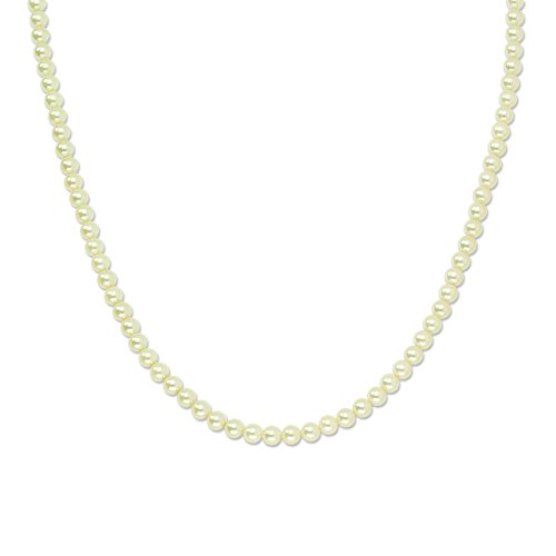 Gold-tone Cultura Glass Pearl 30inch Necklace