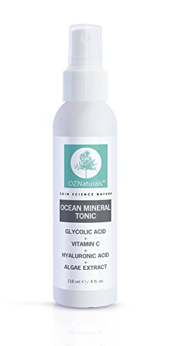 OZ Naturals Facial Toner- This Organic Face Toner Is Considered The BEST Anti Aging Toner On The Market - Contains Glycolic Acid + Vitamin C - A Dermatologist Grade Face Toner That Calms Skin While Diminishing Fine Lines & Wrinkles.